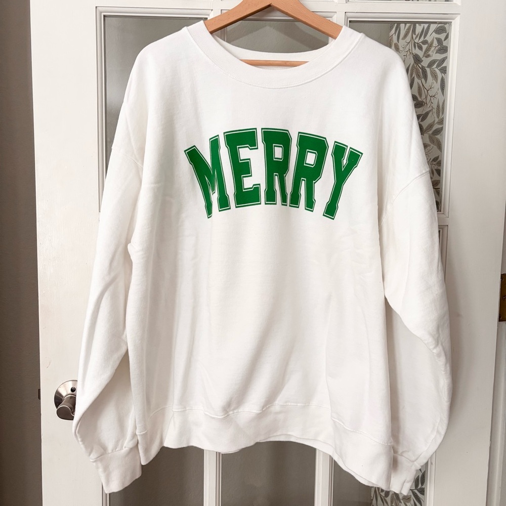 RIFFRAFF Merry Oversized Varsity Sweatshirt Sz XL